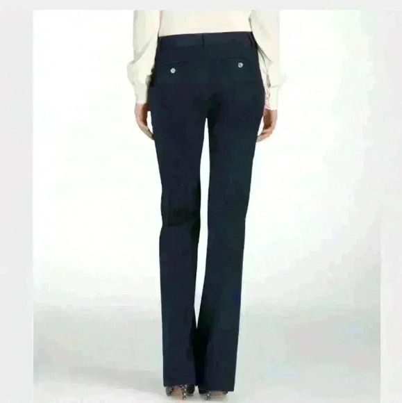 Tory Burch Normandy Blue Kori Cotton Twill Pant - Picture 1 of 3